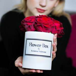 Flower Box czerwone róże w pudełku